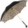 Bellezza Double Canopy Umbrella with Swarovski Crystals and Enamelled Panther Handle by Pasotti