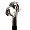 Luxury Gents Umbrella with Chrome Hound Handle by Pasotti