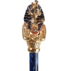 Fascino Luxury Single Canopy Umbrella with Enamelled Tutankhamun Handle by Pasotti