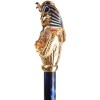 Fascino Luxury Single Canopy Umbrella with Enamelled Tutankhamun Handle by Pasotti