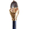 Fascino Luxury Single Canopy Umbrella with Enamelled Tutankhamun Handle by Pasotti