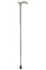 Petite Adjustable Folding Cane - Grey Floral