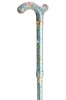 Petite Adjustable Folding Cane - Grey Floral