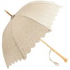 Amelie with Milano Handle - UVP Beige Embroidery Anglaise Parasol by Pierre Vaux