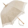 Anais - Exclusive UVP Beige Parasol with Tulle Illusion Lace by Pierre Vaux