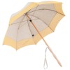 Leonie UVP Beige Parasol with Yellow Daisy Border by Pierre Vaux