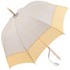 Leonie UVP Beige Parasol with Yellow Daisy Border by Pierre Vaux