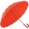 Sedici Fibreglass 16 Rib Umbrella - Scarlet