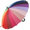 24 Rib Rainbow Classic Stick Umbrella