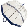 Soake Clear Deep Dome Umbrella - Navy Blue Trim