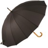 Soake 16 Rib Men's Black Walking Length Umbrella