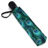 Stormking Automatic Open & Close Folding Umbrella - Nature Collection - Peacock Feathers