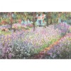 Garden at Giverny by Monet Art Print Walking Length Umbrella