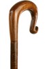 Handmade Sapele Shepherd's Crook on Hazel Shaft