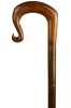 Handmade Sapele Shepherd's Crook on Hazel Shaft