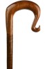 Handmade Sapele Shepherd's Crook on Hazel Shaft