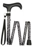 Shorter Folding Walking Stick - 5 Sections - Animal Print