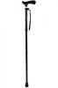 Extra Long Crutch Handle Folding Walking Stick - Black