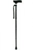 Silicone Crutch Handle Folding Walking Stick - Black