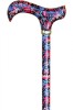 Classic Canes Derby Adjustable Walking Stick - Folk Flowers