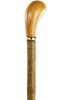 Ash Pistol Grip Cane with Natural Bark Finish