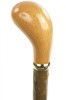 Ash Pistol Grip Cane with Natural Bark Finish