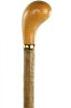 Ash Pistol Grip Cane with Natural Bark Finish