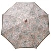 Morris & Co Kensington UVP Long Umbrella by Fulton - Cochineal Pink Chrysanthemum