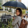 Morris & Co Bloomsbury Double Canopy UPF 50+ Umbrella - Pimpernel Bayleaf Manilla