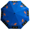 Bird on Cat Auto O&C Folding Art Umbrella by Naked Decor