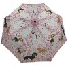 Cherry Blossom Pups Auto O&C Folding Art Umbrella by Naked Decor