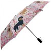 Cherry Blossom Pups Auto O&C Folding Art Umbrella by Naked Decor