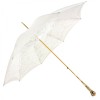 Elegance Ecru Wedding Parasol with Ivory Lace By Pasotti