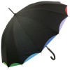 Rainbow Double Skin Automatic Umbrella - Black