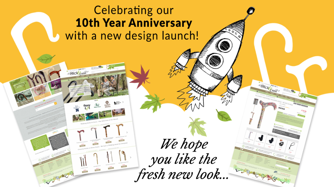 Celebrating 10 Years with a Fresh Design at The Stick & Cane Shop