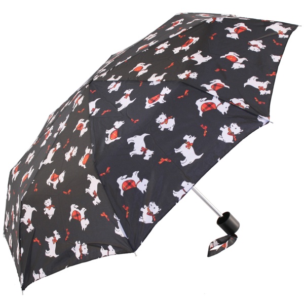 Incognito-4 Manual Folding Umbrella Scotty Dogs