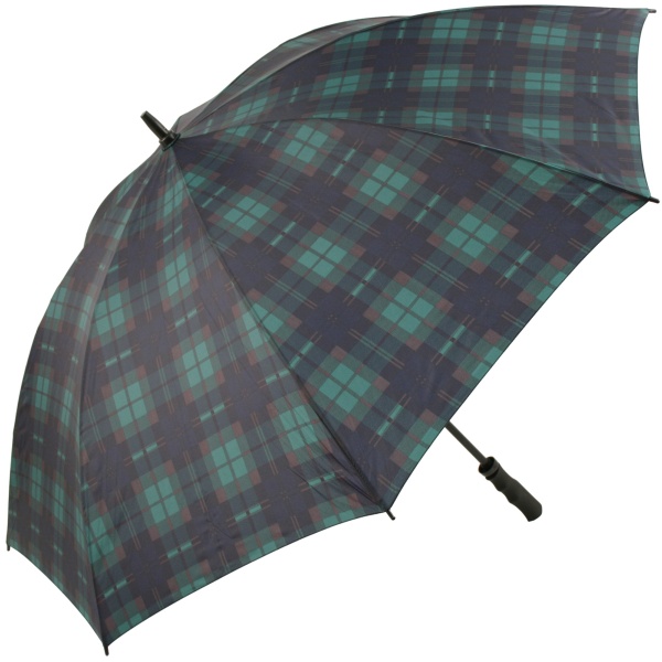 Tartan Golf Umbrellas - Green/Navy (as BlackWatch)