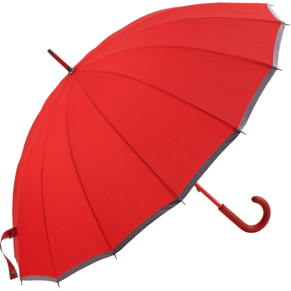 Sedici Fibreglass 16 Rib Umbrella - Red