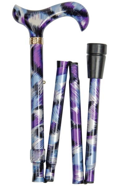 Fashion Folding Stick - Purple Brush Strokes
