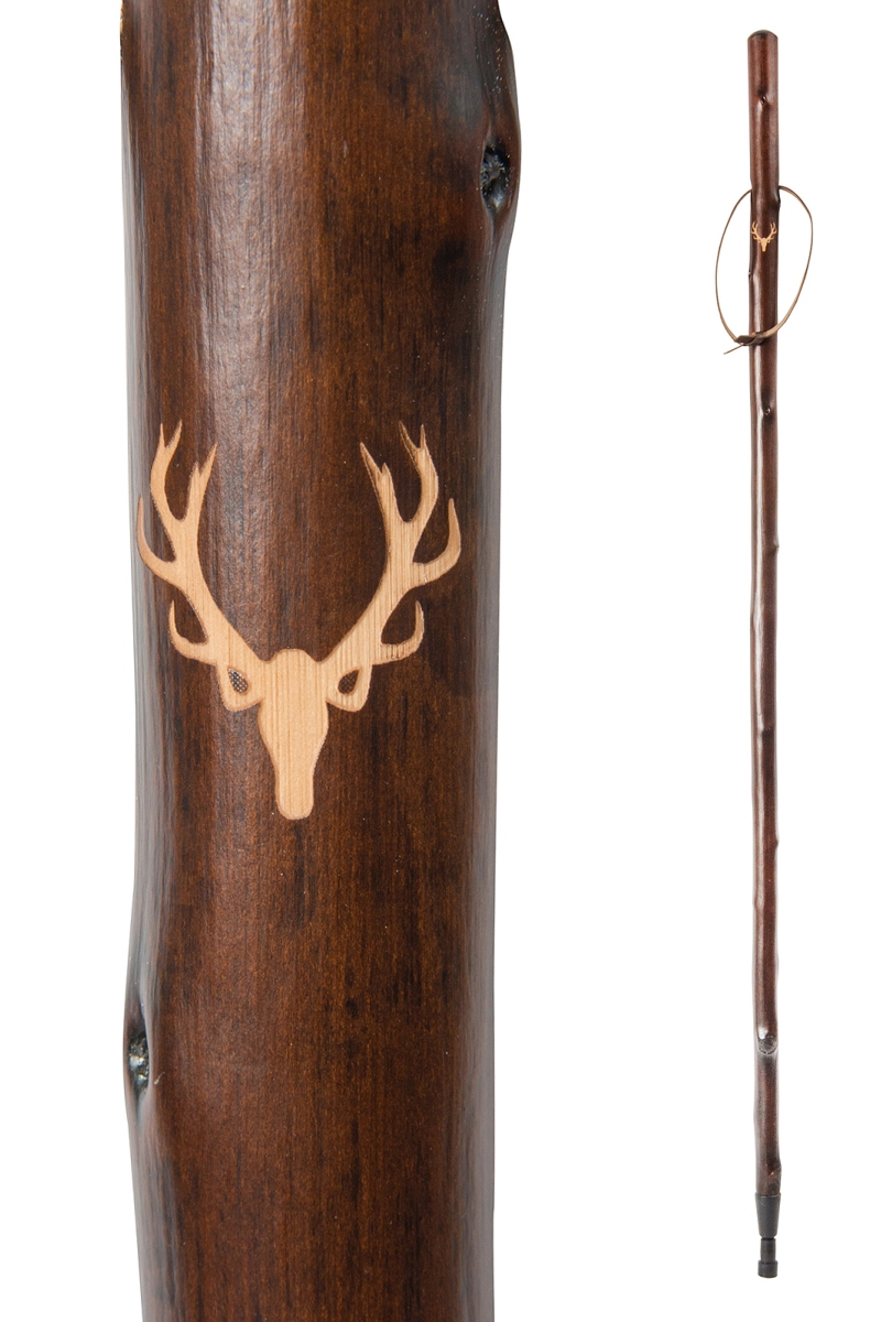 Chestnut Hiking Stave Stag Stick Cane Shop