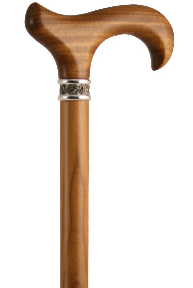 Afromosia Derby Cane with Collar