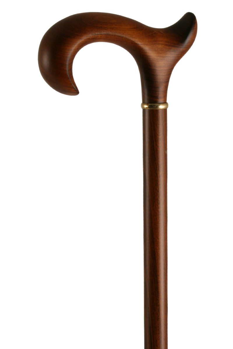 Beech Scorched Fashioned Derby Stick - Right | Stick & Cane Shop