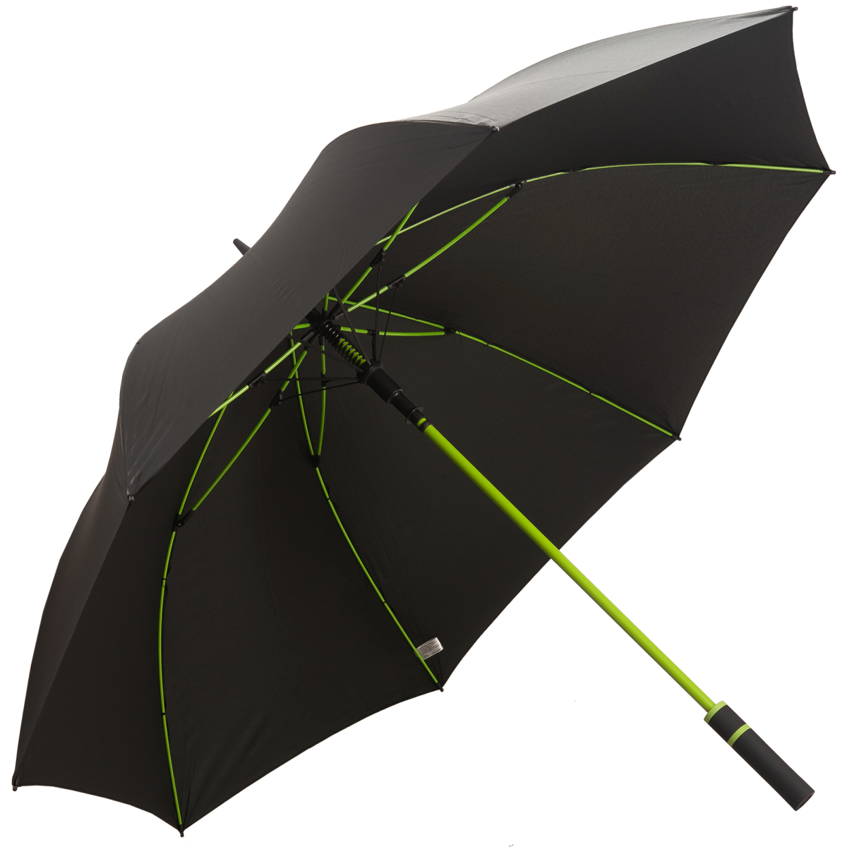 Performance Windfighter Auto Open Golf Umbrella - Anthracite & Lime