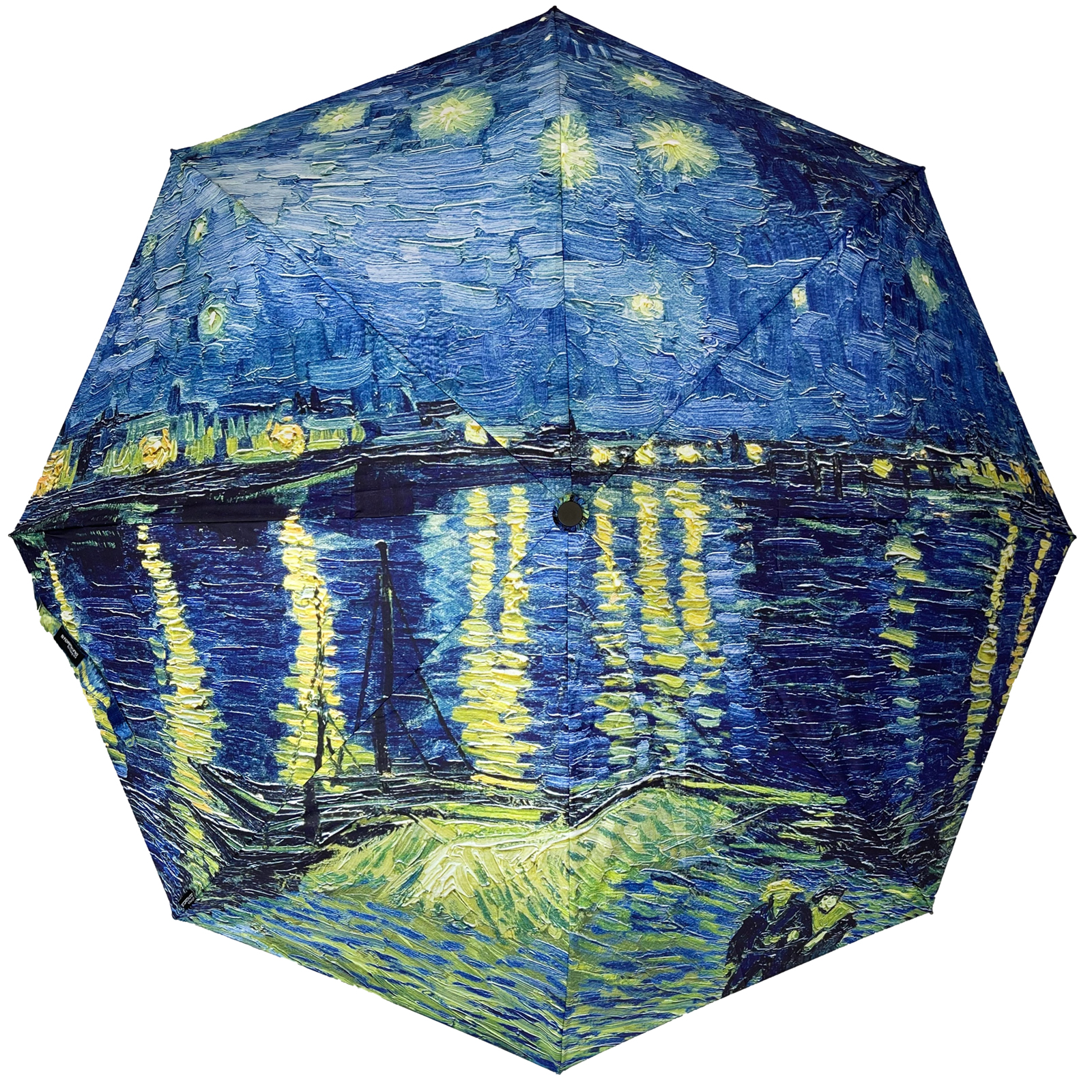 Stormking Auto Open & Close Folding Umbrella - Art Collection - Over the Rhone by Van Gogh