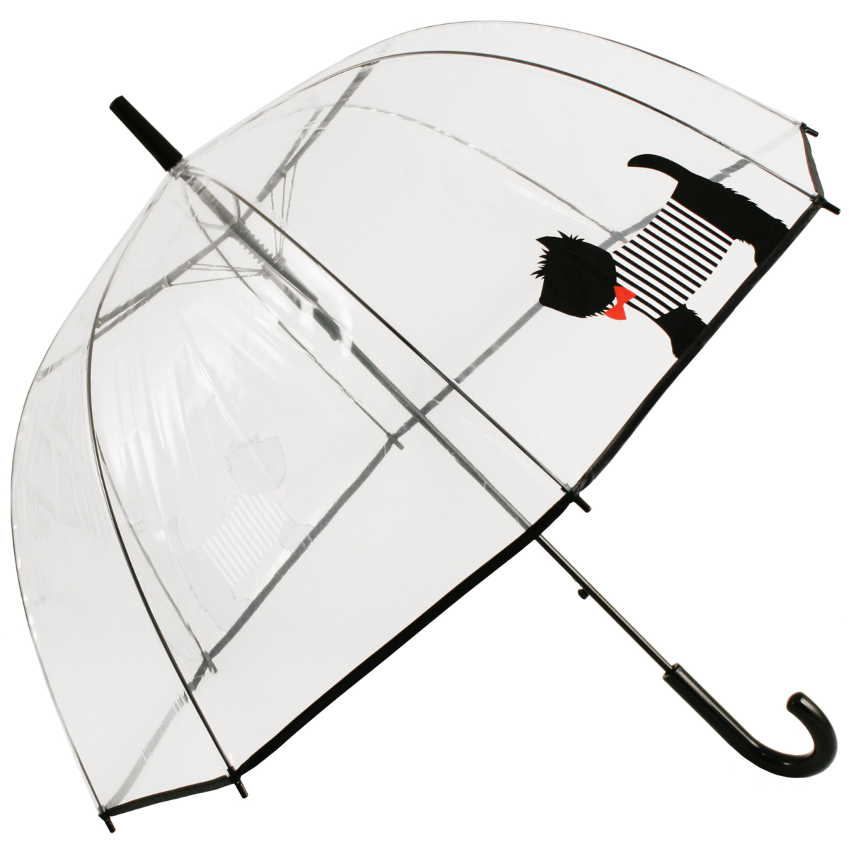 Clear See-through Dome Umbrella - Scotty Dog