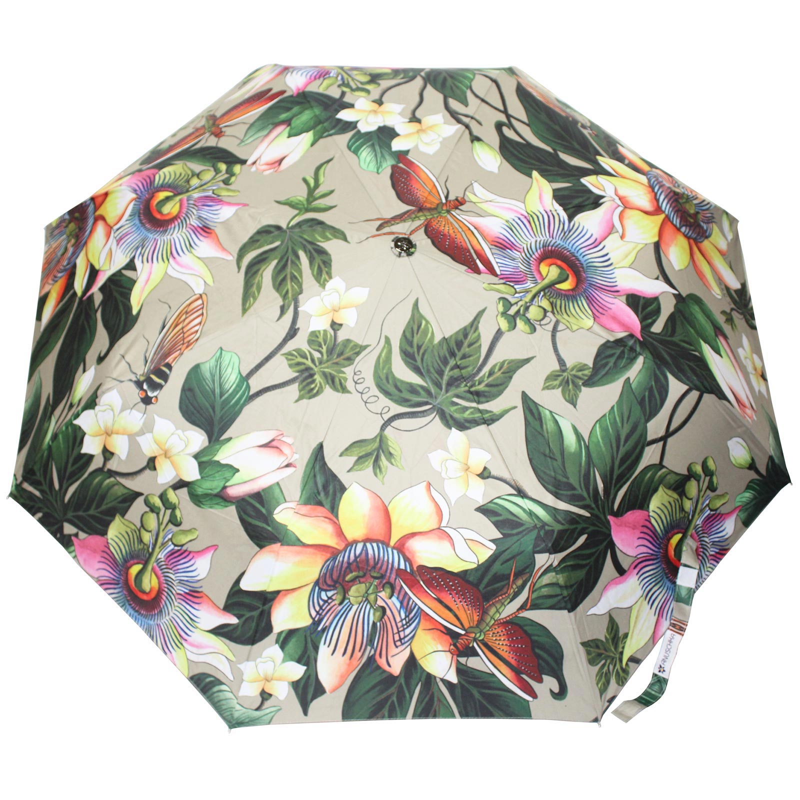 Floral Passion Auto Open Close Folding UPF50 Umbrella by Anuschka