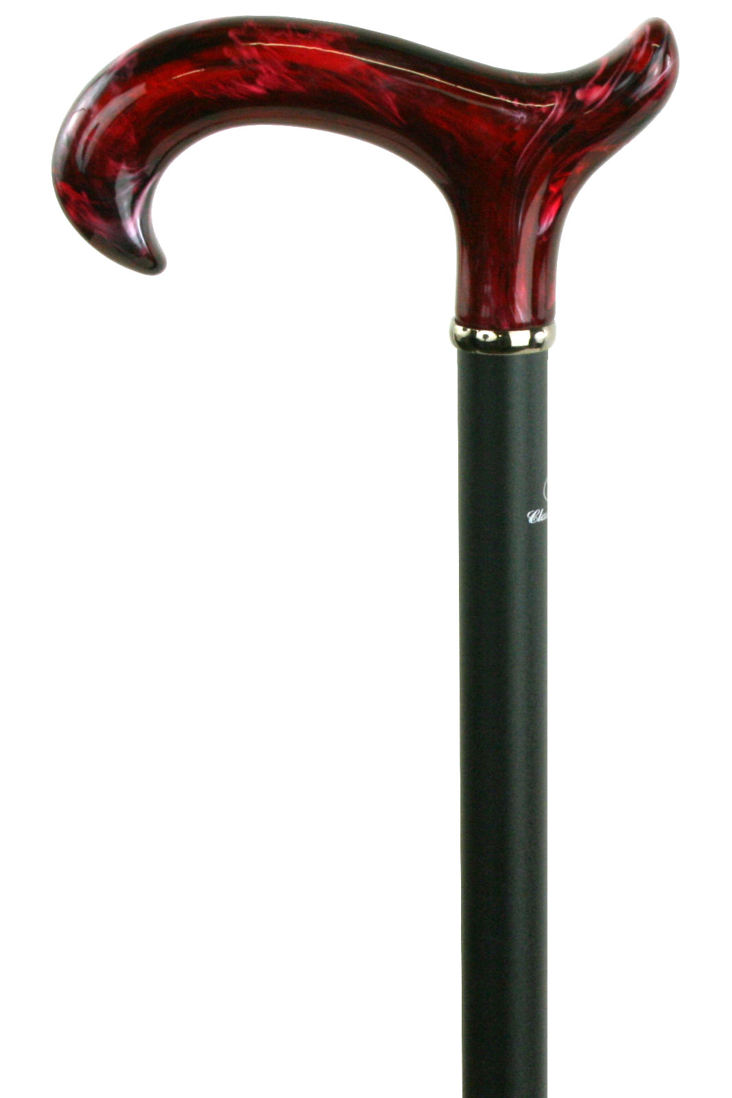 Extending Derby Cane with Marbled  Ruby Handle
