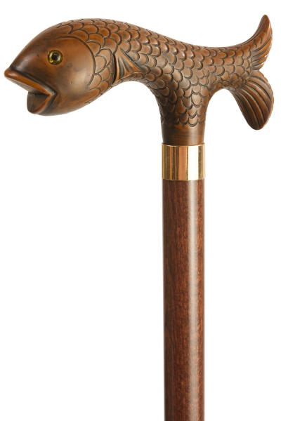 Brown Trout Collectors Cane