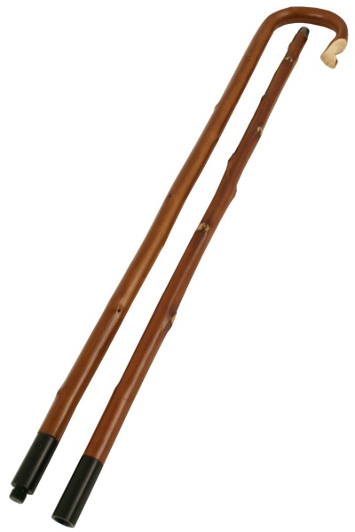 Chestnut Shepherd's Crook,Two Piece, Jointed, Extra Long