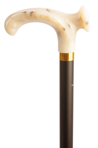 Adjustable Walking Cane with Relax Grip Marbled Handle - Left Hand